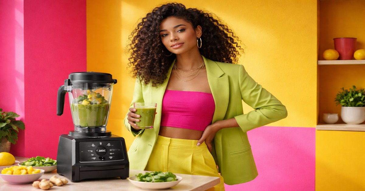 vitamix in use
