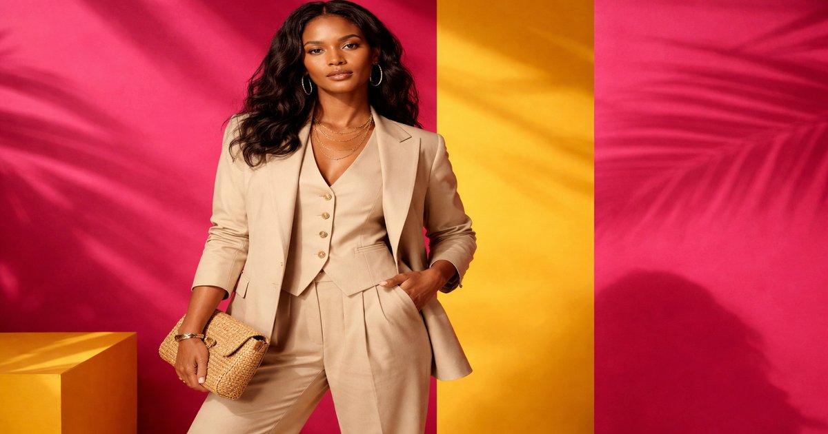 banana republic suit in use