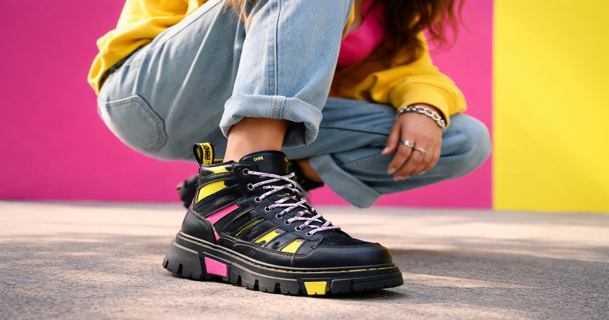 dr martens zebzag in use