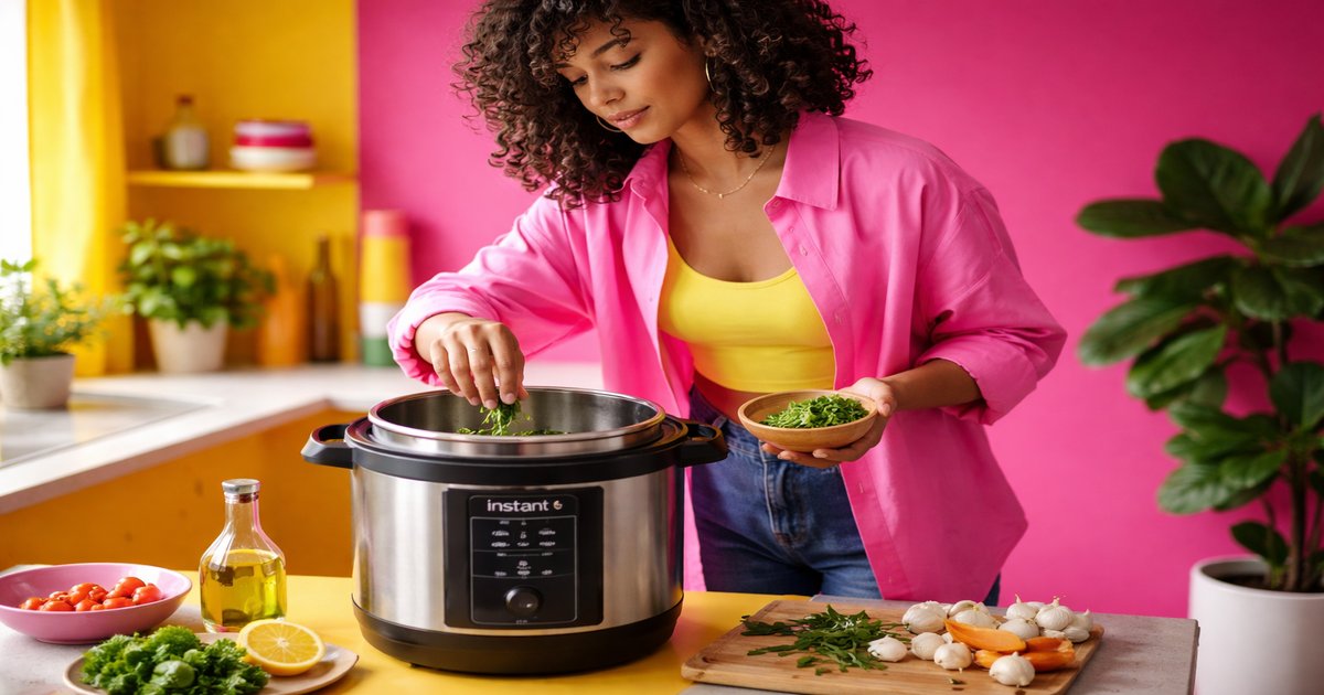 instant pot pro in use