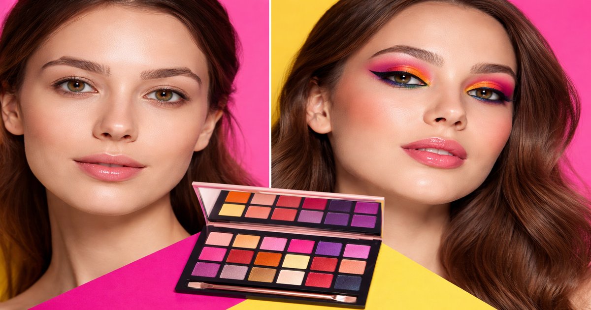 makeup revolution eyeshadow in use