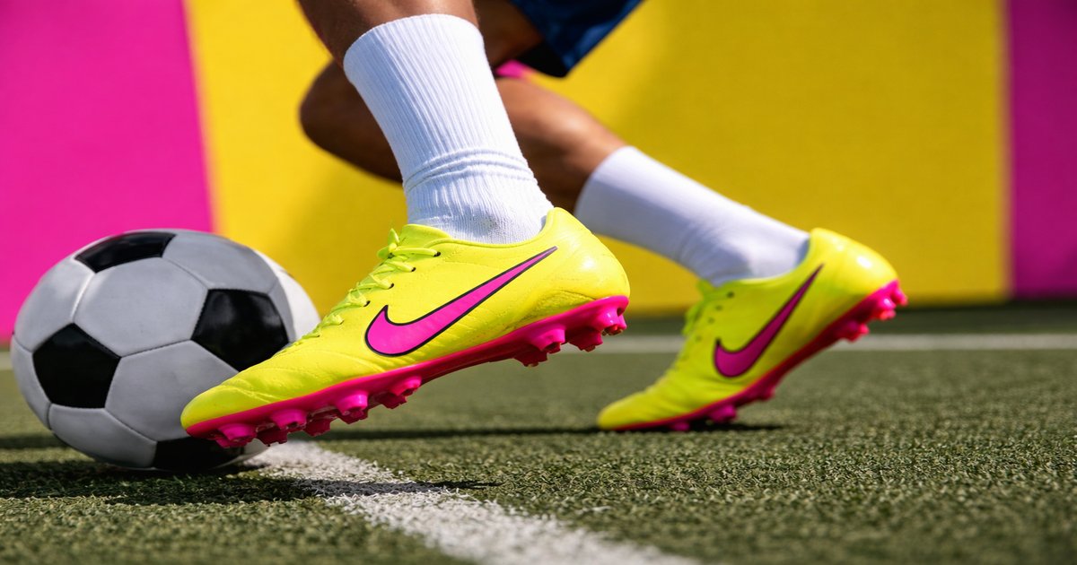 nike soccer cleats in use